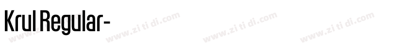 Krul Regular字体转换 Krul Regular字体转换